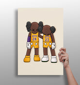 Kaws Basketball Aluminum Print.